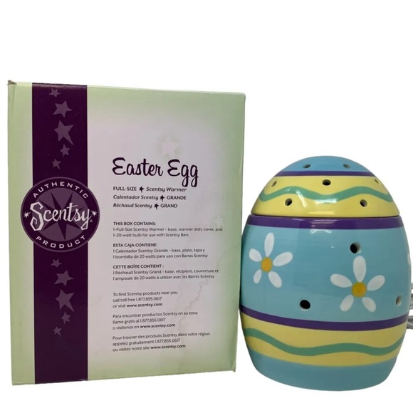Brand New Full Size Scentsy Easter Egg Wax Scent Warmer Retired - Picture 2 of 4
